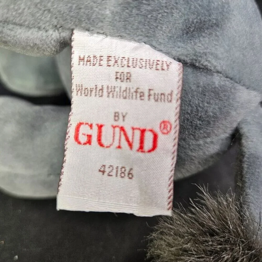 Two Rhino Rhinoceros Plush‎ Stuffed Animals Lot Gray Toys Gund and Kohls Cares